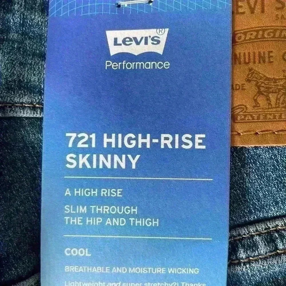 Levi's 721 High-Rise Skinny Jeans Size 25 NWT - Picture 8 of 9